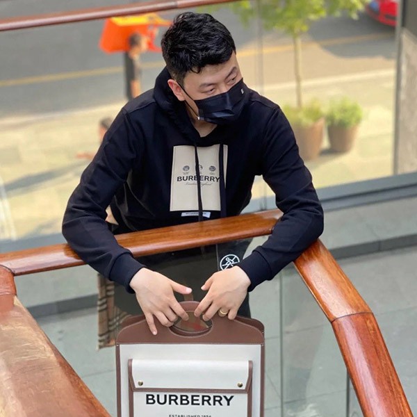 Burberry Label Applique Cotton Parka Replica 80571001