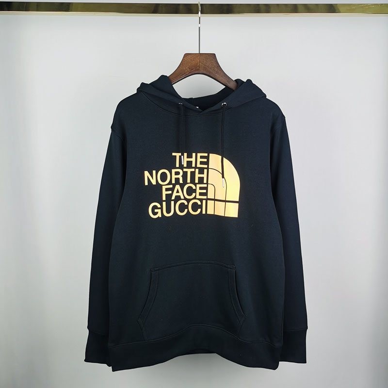 21-22AW Gucci x North Face collaboration hoodie fake black Nov93939