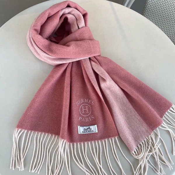 Very popular!! New color Hermes cashmere stole double-faced scarf copy ert36771