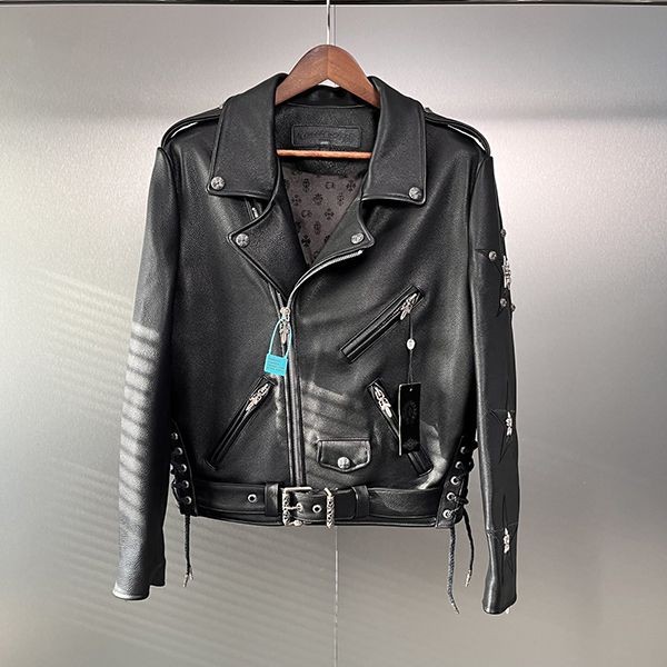 New on Sale: Chrome Hearts Replica Leather Letterman Jacket Kub44539