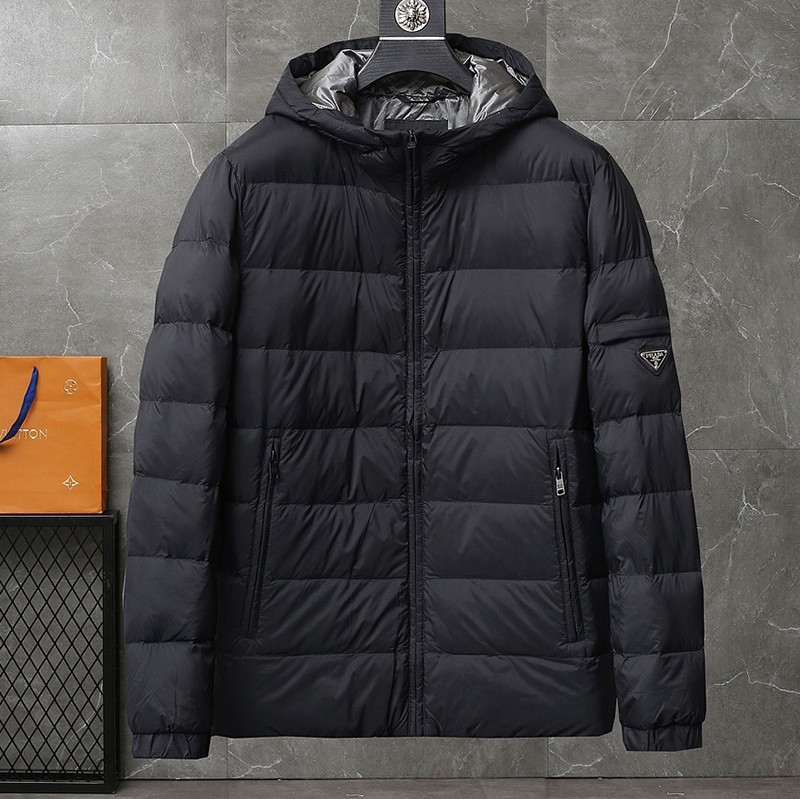 ☆Super popular☆Prada down jacket replica black men's nylon pun45486 ☆Super popular☆Prada down jacket replica black men's nylon pun45486