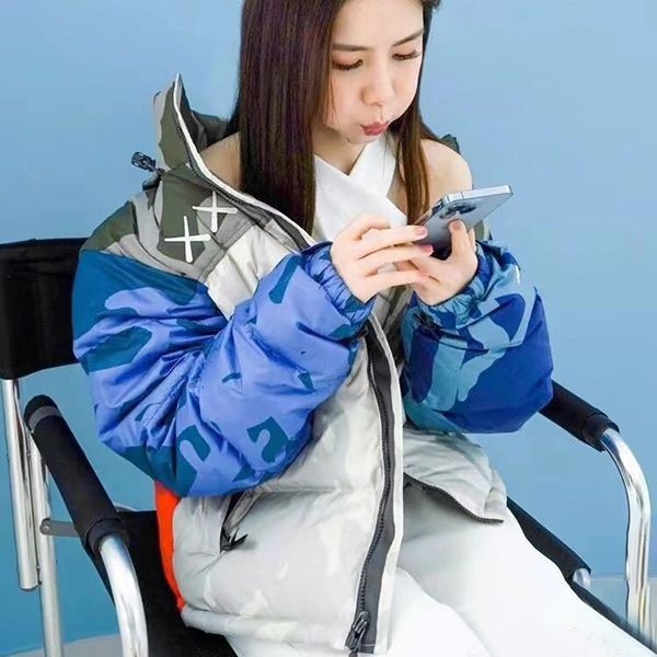 Rare color North Face fake kaws edition multicolor down jacket non43042 Rare color North Face fake kaws edition multicolor down jacket non43042