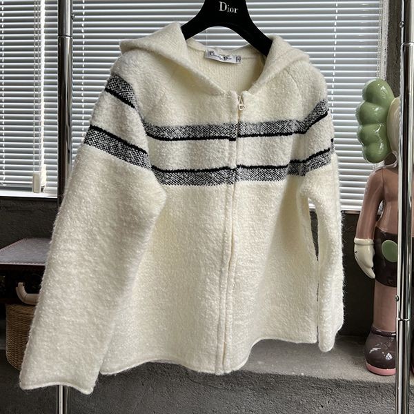 Dior Fleece Cardigan Wool & Cashmere Fake deo35093