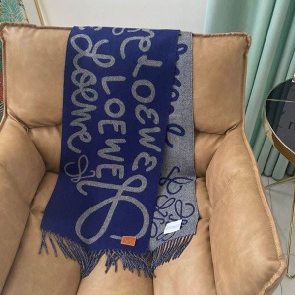 Loewe wool & cashmere logo scarf replica loz08766 Loewe wool & cashmere logo scarf replica loz08766