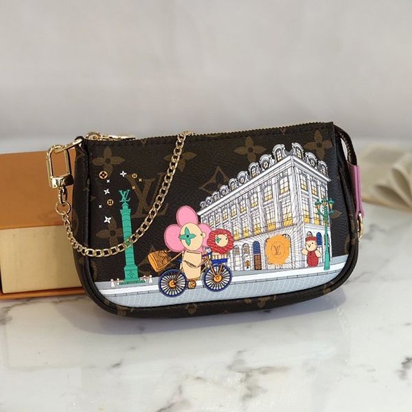 ★Japan!! Popular! Louis Vuitton Mini Wallet Pochette Accessoires Fake M81760