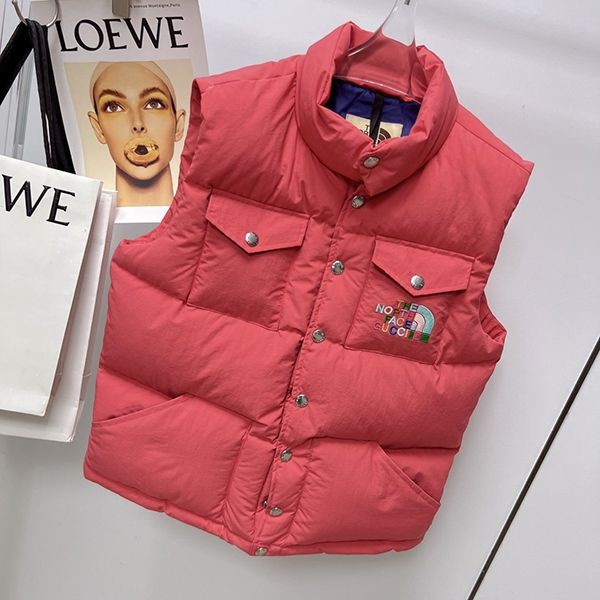 Eye-catching color collaboration? North Face Gucci down vest copy gum54199