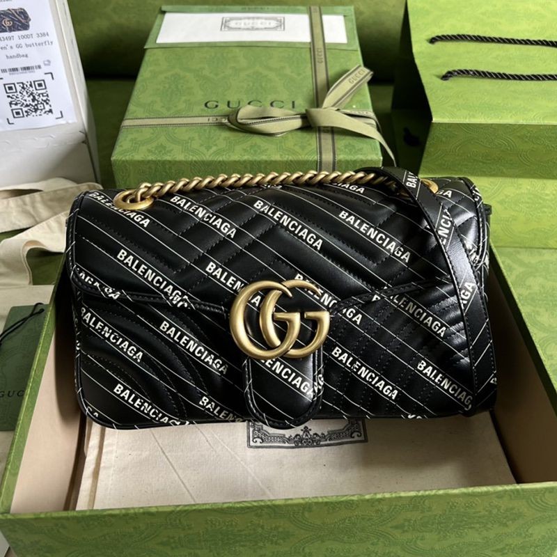 Sure to sell out Gucci Balenciaga [GG Marmont replica] The Hacker Project small bag ?443497UK5AT1089