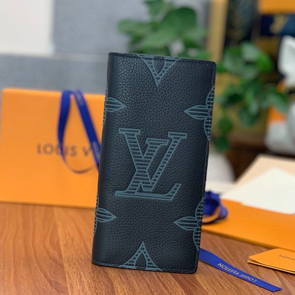 Louis Vuitton Wallet Replica Men's Monogram Flower Long Wallet Popular Black M80042