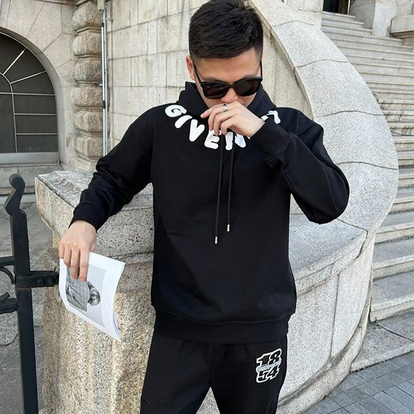 Free shipping Givenchy logo black cotton long sleeve hoodie copy jiq57043 Free shipping Givenchy logo black cotton long sleeve hoodie copy jiq57043