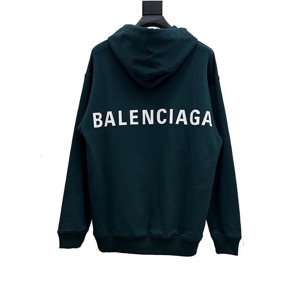 Cute Balenciaga replica LOGO medium fit hoodie with double sided logo baq67418 Cute Balenciaga replica LOGO medium fit hoodie with double sided logo baq67418