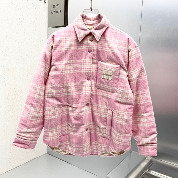 Miu Miu Replica Plaid Down Down Jacket myb93128