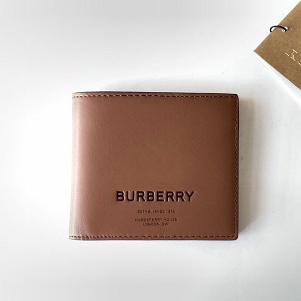 Burberry Replica Logo Leather Folding Wallet Bag06979