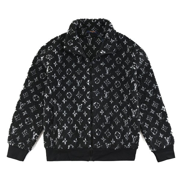 [New item☆Fluffy and warm?] Louis Vuitton fleece jacket copy monogram vuw10861