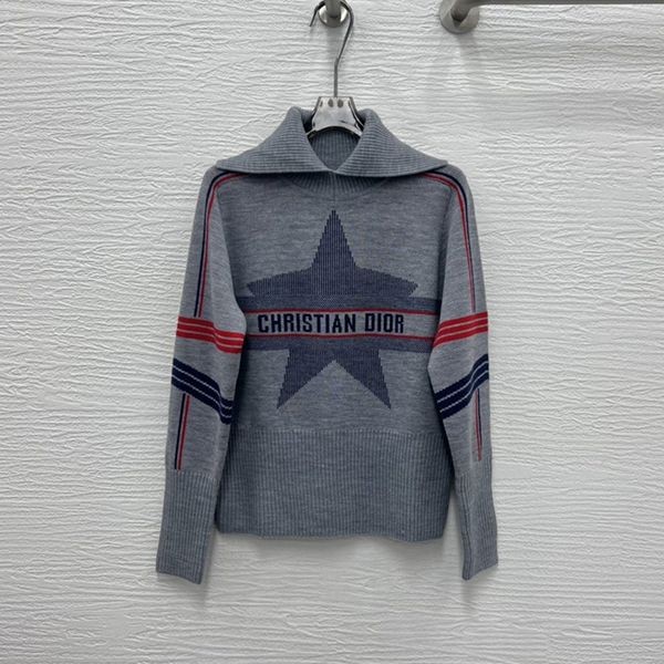 Rare color Dior ALPS star motif stand collar sweater fake 144S77AM134 Rare color Dior ALPS star motif stand collar sweater fake 144S77AM134
