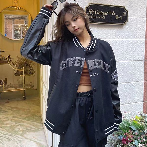 Rare Givenchy replica logo engraved wool blend stadium jumper jiq95439 Rare Givenchy replica logo engraved wool blend stadium jumper jiq95439