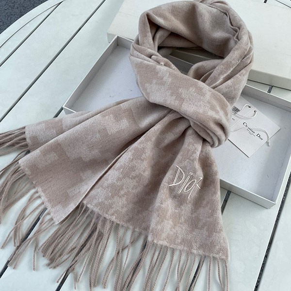 No.1 Popular Dior Fake Houndstooth Cashmere Scarf deo95889