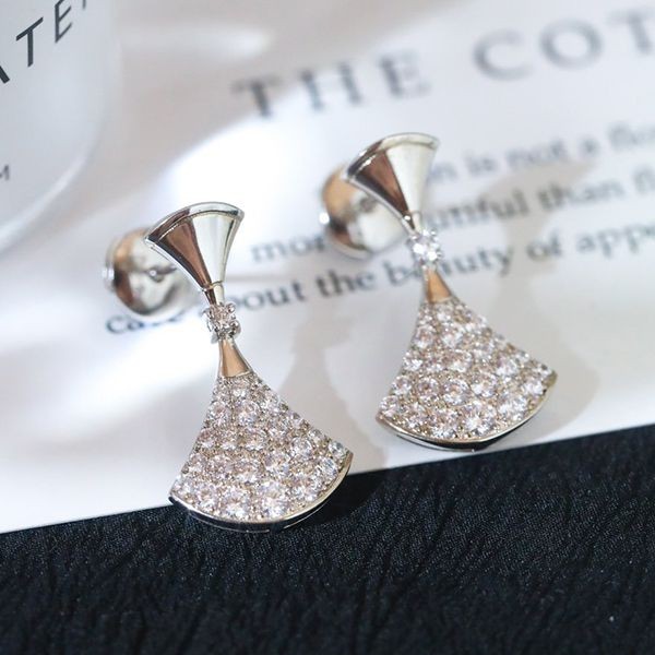 Sold out Bulgari Diva Dream Earrings in White Gold Replica Bum63805