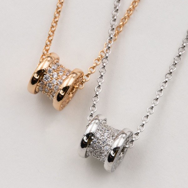 Hard to find fake Bulgari B.zero1 diamond necklace S360 Buk70903