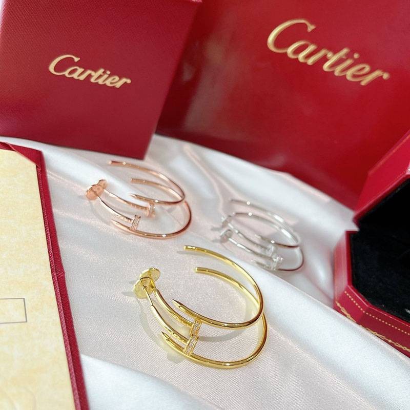 New sale Cartier Juste un Clou earrings replica 3 colors kao81019