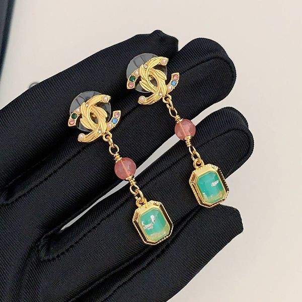 New sale Chanel replica earrings with CC mark pink shm00465 New sale Chanel replica earrings with CC mark pink shm00465