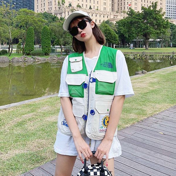 Free shipping North Face mesh vest EXPLORING MESH VES T fake Noh23345