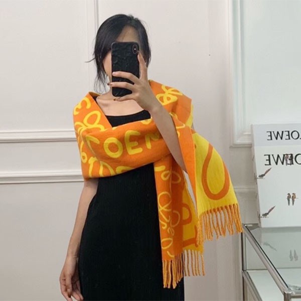 Loewe Replica Wool Logo Scarf loo32922 Loewe Replica Wool Logo Scarf loo32922