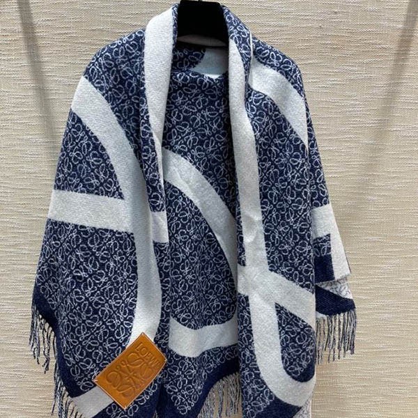 No. 1 in cumulative total sales! Loewe fake wool & cashmere logo scarf lou55354