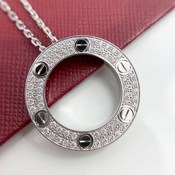 High quality???【Cartier】LOVE necklace copy kam18979
