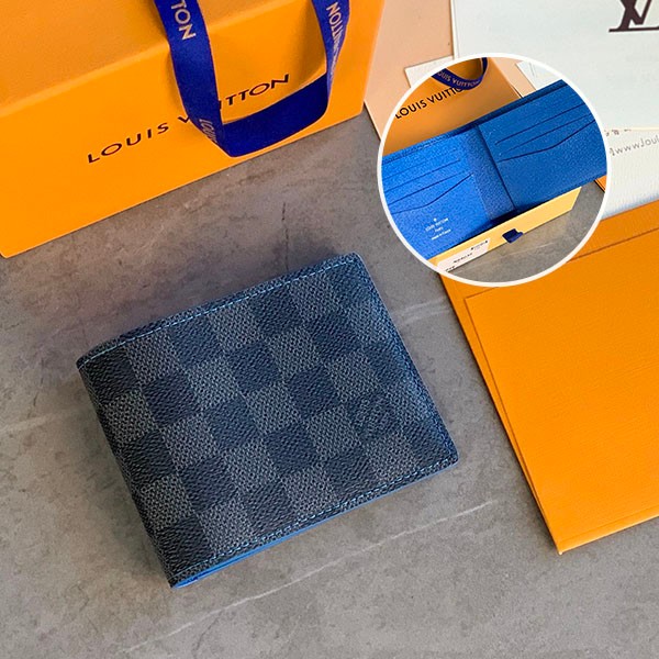 Rare color Louis Vuitton Portefeuille Slender replica folding wallet N64033 Rare color Louis Vuitton Portefeuille Slender replica folding wallet N64033