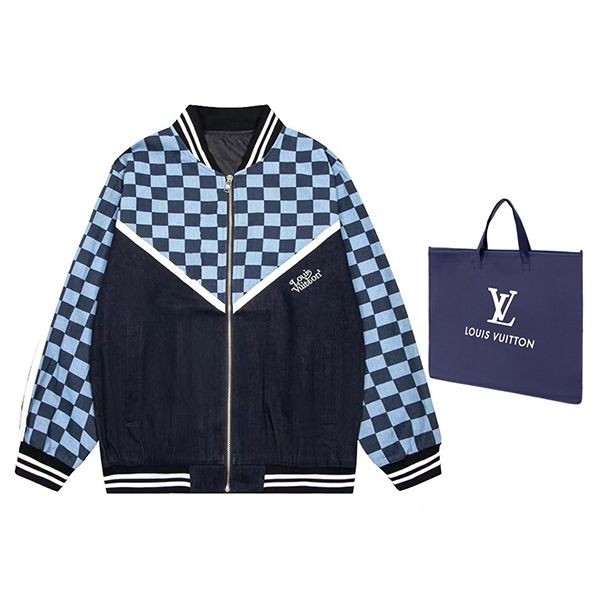 Rare color Louis Vuitton mixed leather knit tracksuit replica vua69491