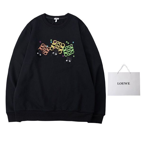 Popular all over the world? Loewe x Spirited Away fake hoodie Susuwatari Anagram lop96331