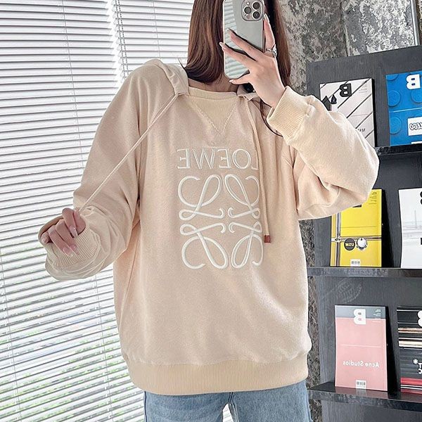 Very popular!! New color Loewe Anagram Reversible Hoodie Copy LOP67934