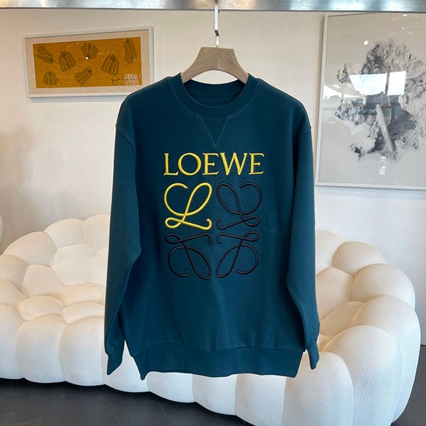 Rare Loewe Replica Anagram Logo Cotton Sweatshirt log63698