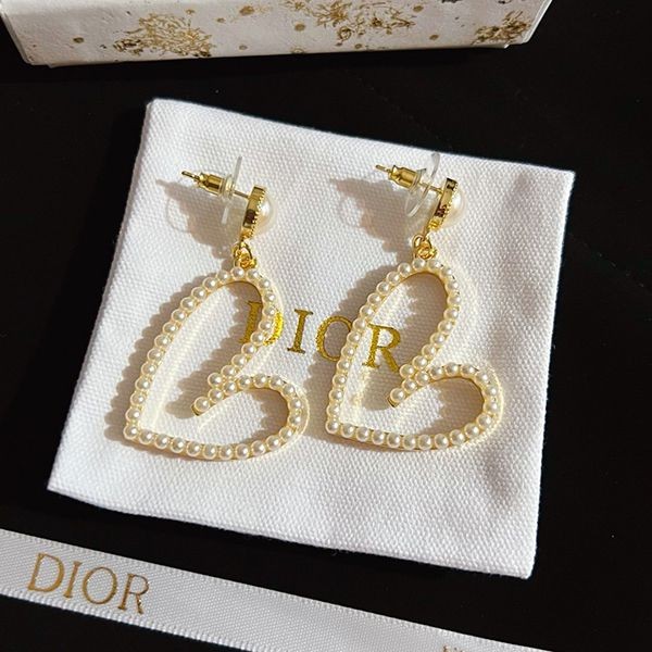 New item★Fake Dior earrings with cute hearts dev01992 New item★Fake Dior earrings with cute hearts dev01992