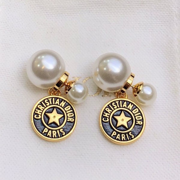 Dior earrings replica metal resin pearl deq84588 Dior earrings replica metal resin pearl deq84588