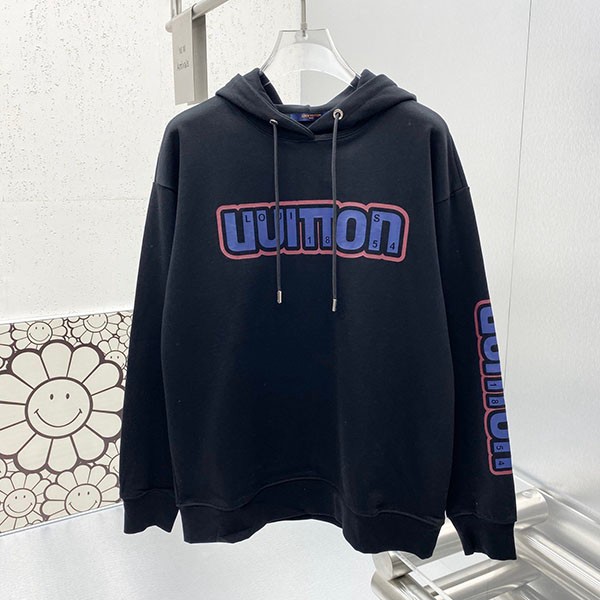 Rare color Louis Vuitton copy LV print hoodie vuk52327