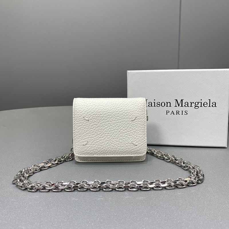 The hottest topic! Maison Margiela bag copy black leather shoulder bag Mah09803