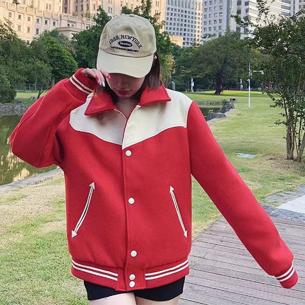 New sale Celine varsity bomber jacket replica Cel16550