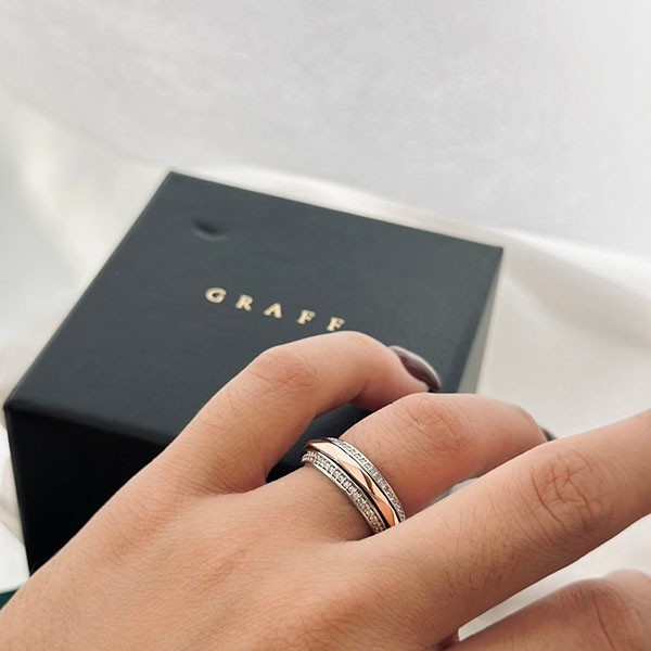 GRAFF Lawrence Graff Signature Spinning Diamond Ring Fake guo06502