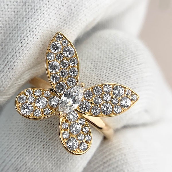 GRAFF Replica Pavé Butterfly Diamond Mini Ring guz47338