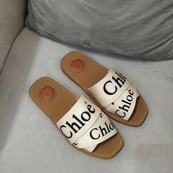 Chloe "woody" flat mules replica CHC19U18808101