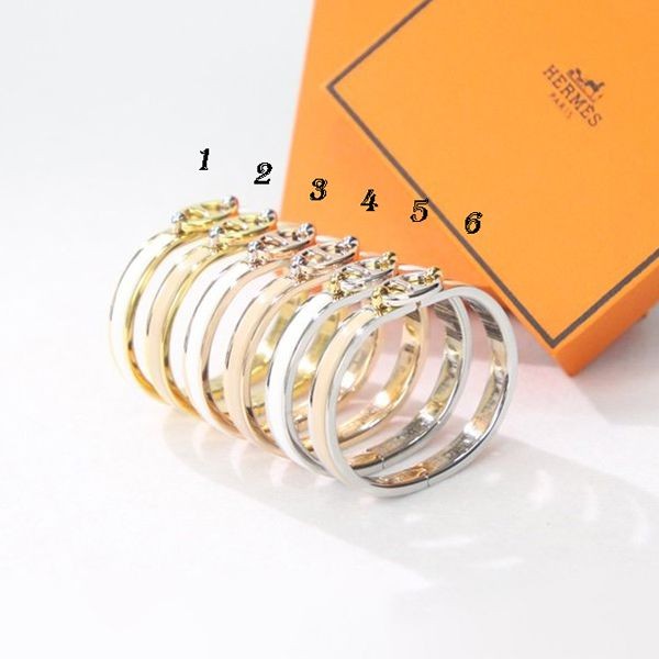 No.1 popular Hermes Mini Click Chaine d'Ancre fake bracelet 6 colors erb33360