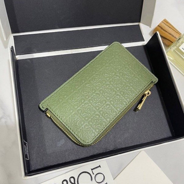 Sold out Loewe replica repeat logo coin card holder loh79309