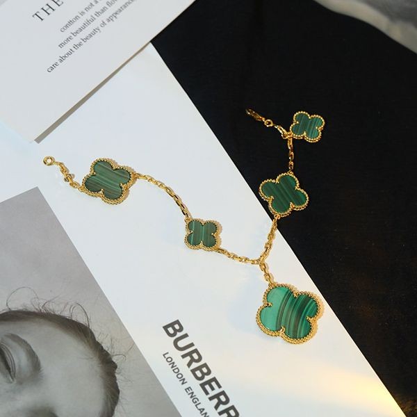 Van Cleef & Arpels Replica Vintage Alhambra Bracelet 5 Motifs van72316