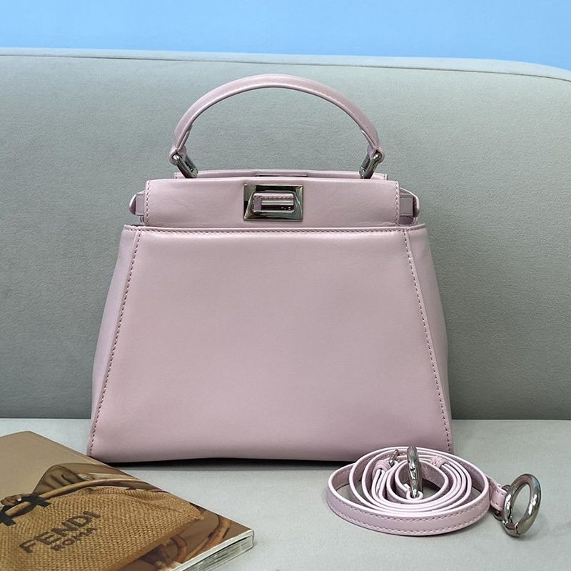 Classic Fendi Peekaboo Replica Mini Leather Bag fel90155
