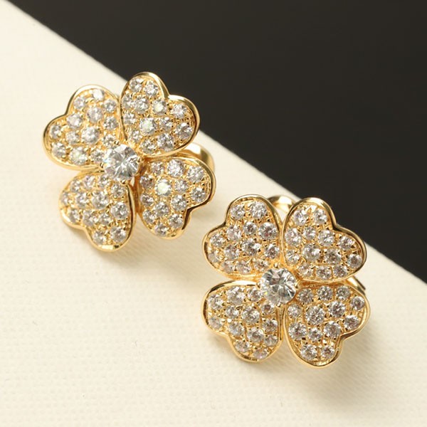 Van Cleef & Arpels Cosmos Earrings, Small Model Replica VCARO68N00, Very Popular Around the World