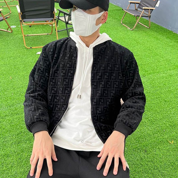 Fendi bomber jacket FF motif copy fev80271 Fendi bomber jacket FF motif copy fev80271