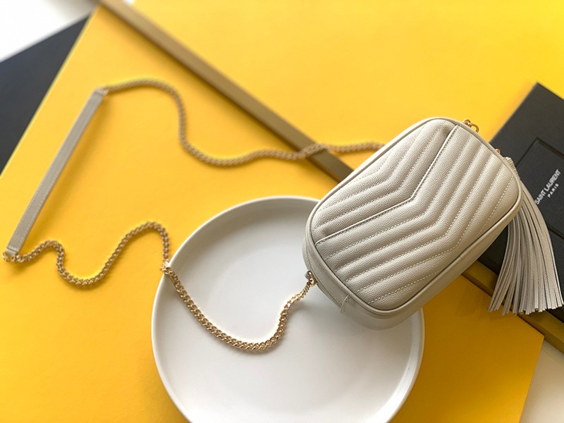 Very popular all over the world? Saint Laurent shoulder bag copy Lou Mini bag quilted grain leather 6125791GF026951