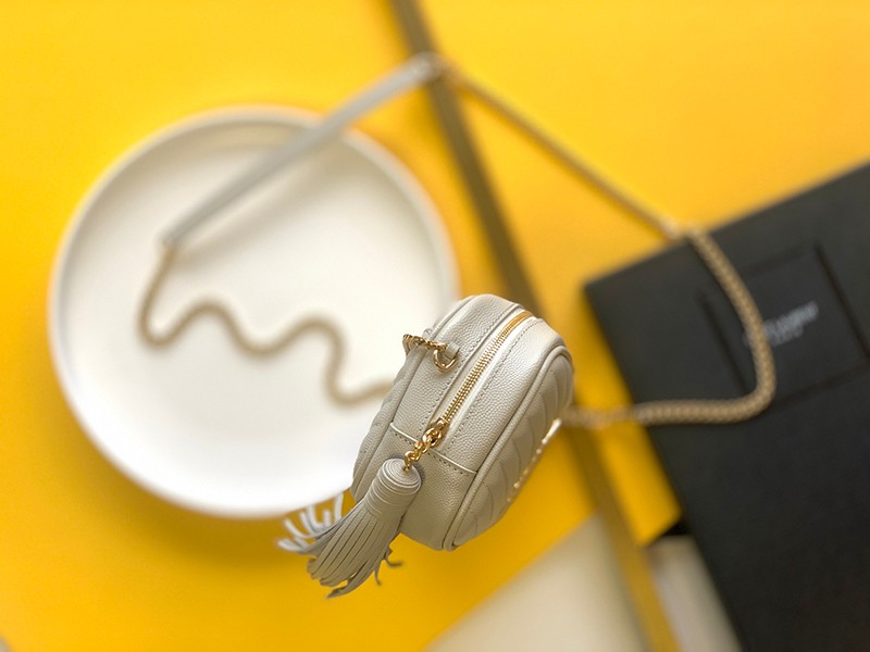 Very popular all over the world? Saint Laurent shoulder bag copy Lou Mini bag quilted grain leather 6125791GF026951