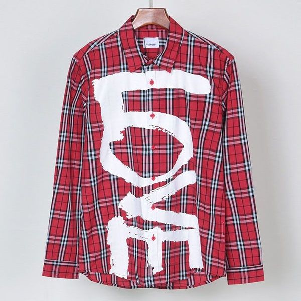 Very popular!! New color Burberry Archive Check Replica Stretch Cotton Shirt Baq76803